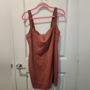 Brown Dress Guc Foever 21 Plus Size